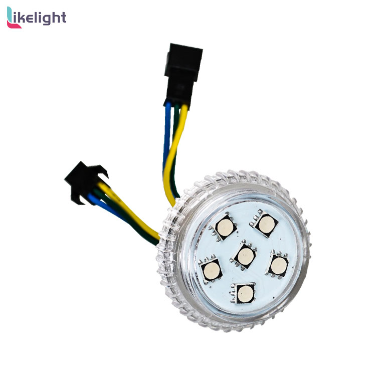 35mm Diameter 6pcs RGB leds DC12V/24V amusement light pixel light